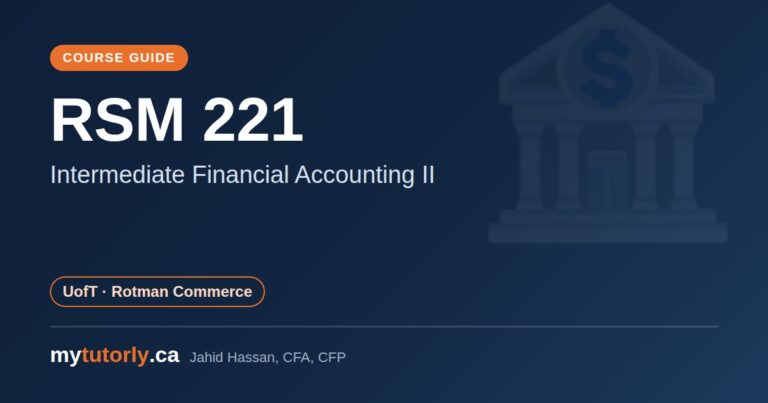 RSM 221 at U of T: Is It Hard + What's on the Midterm