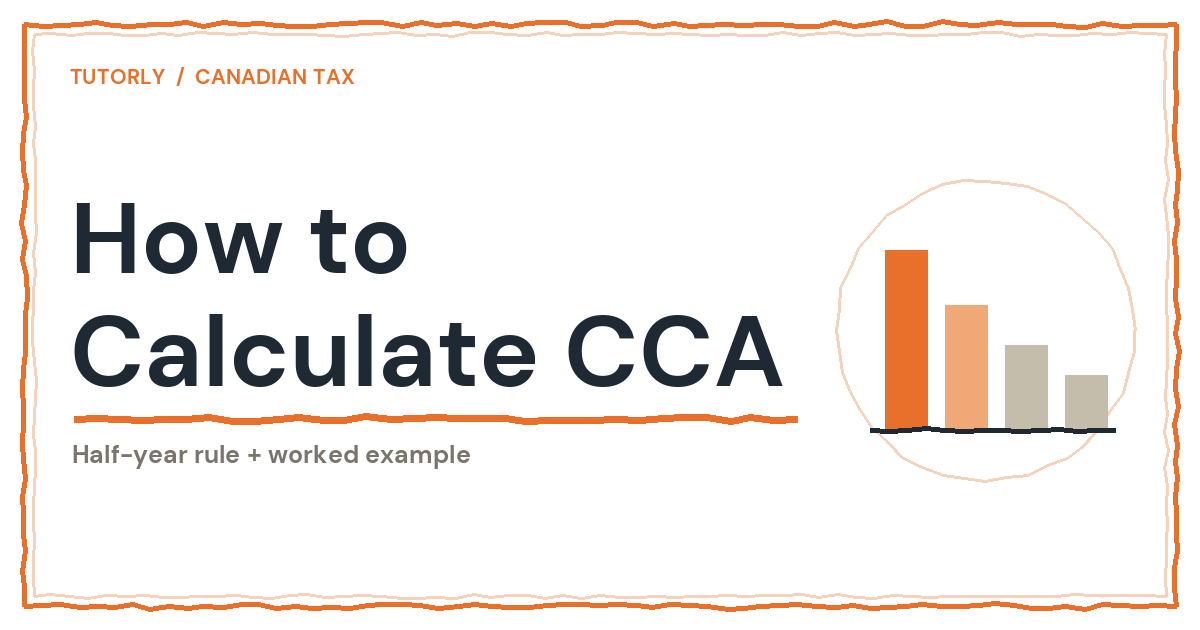 How to Calculate CCA: Half-Year Rule + Worked Example